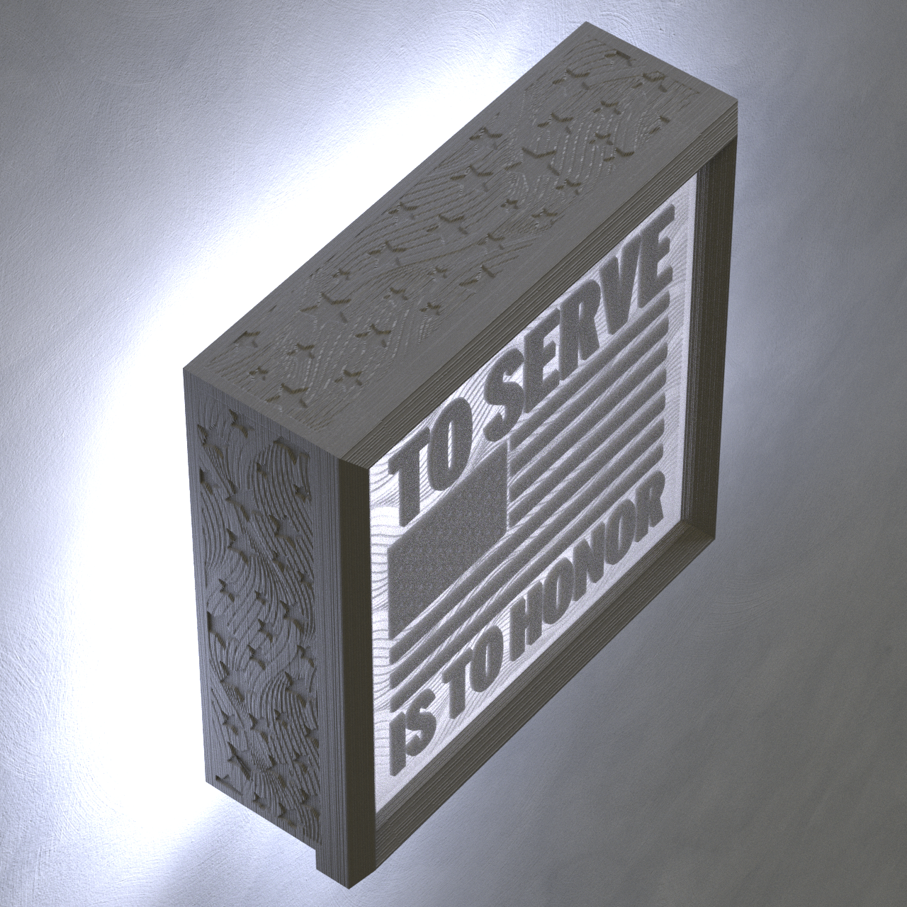 3D Personalized Photo Framed Nightlight - Military Collection