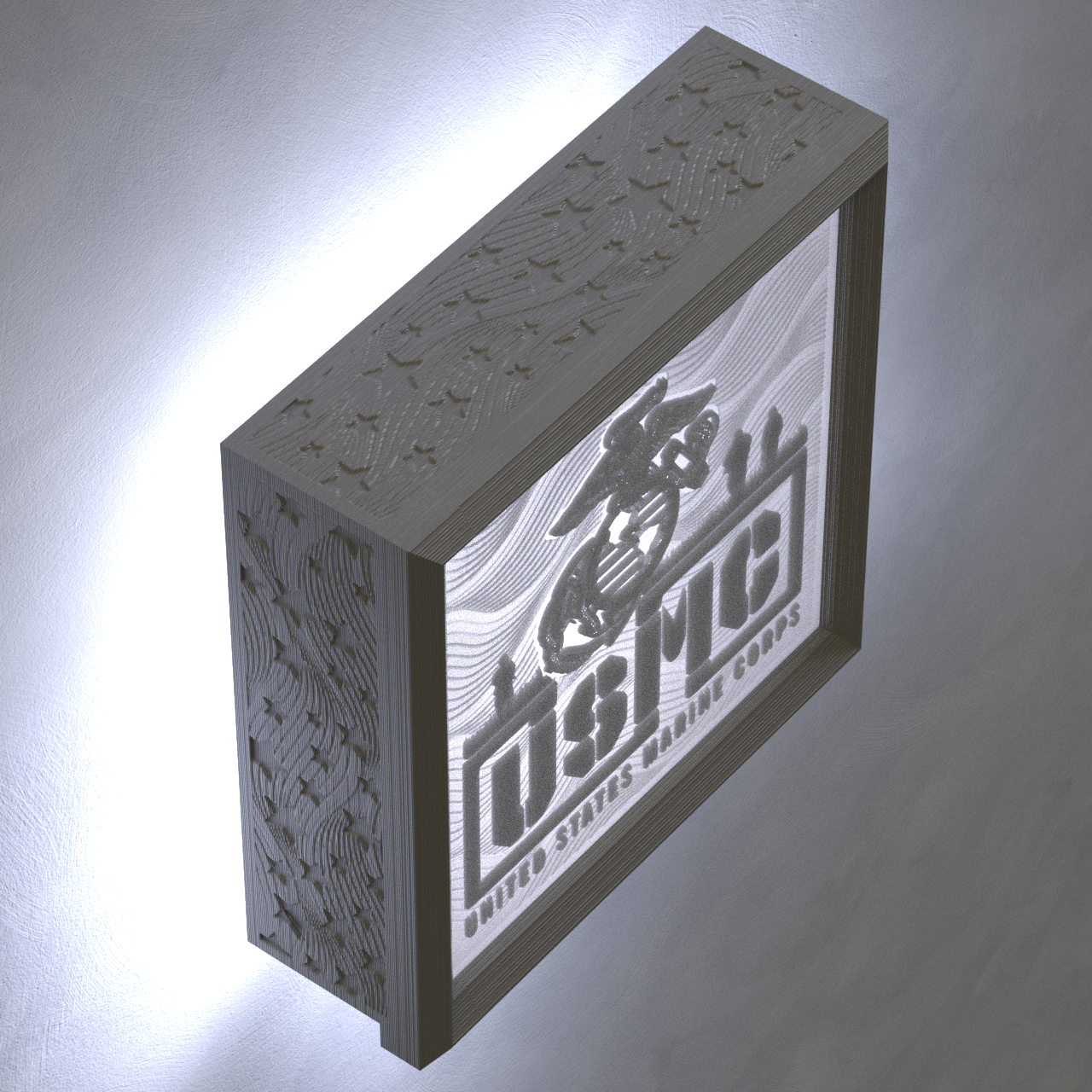 3D Personalized Photo Framed Nightlight - Military Collection
