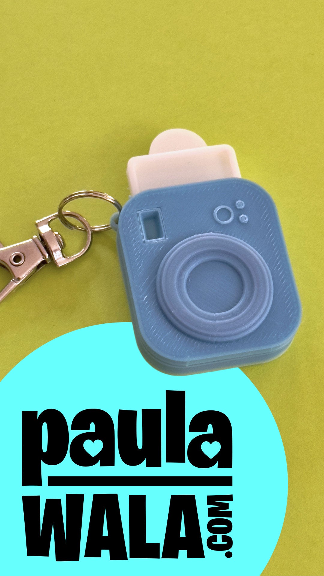 Camera Keychain with personalized photo