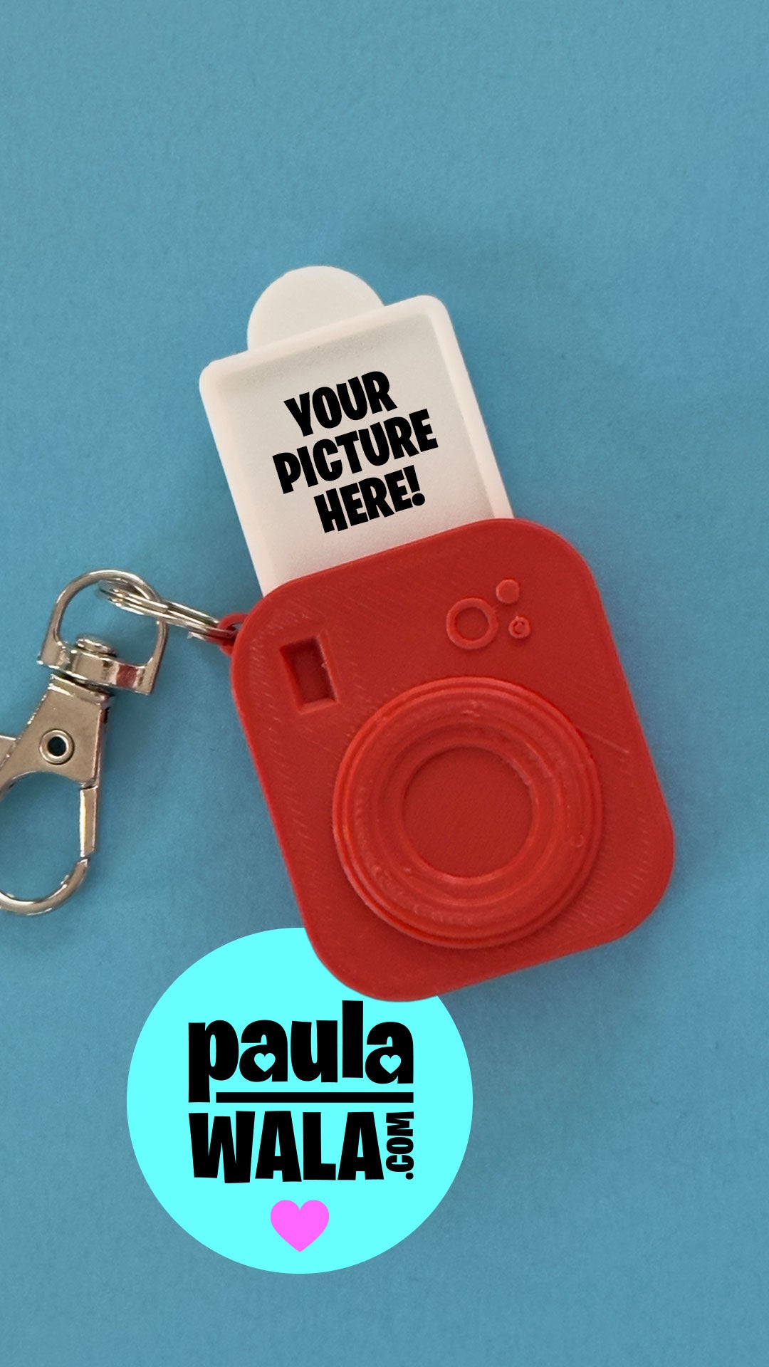Camera Keychain with personalized photo