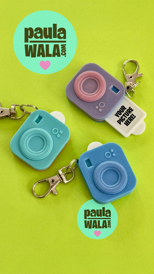 Camera Keychain with personalized photo