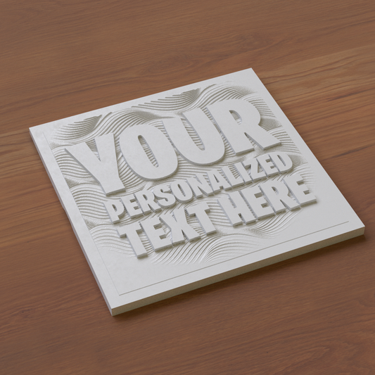 Interchangeable Custom TEXT Plates - FRAME NOT INCLUDED