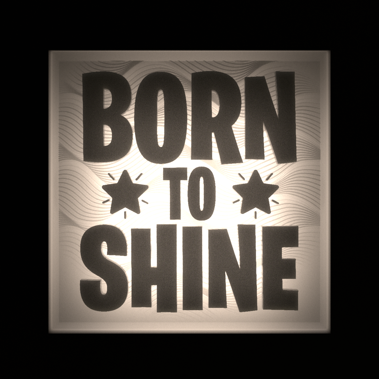 BORN TO SHINE - Interchangeable Plate Only