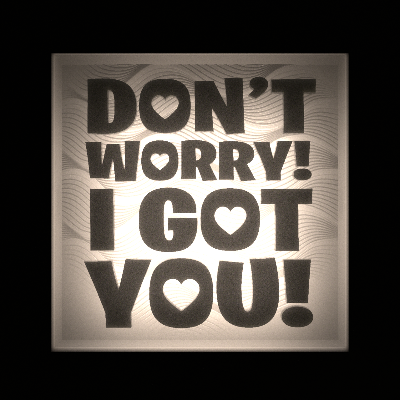 Don’t Worry! I Got You - Interchangeable Plate Only