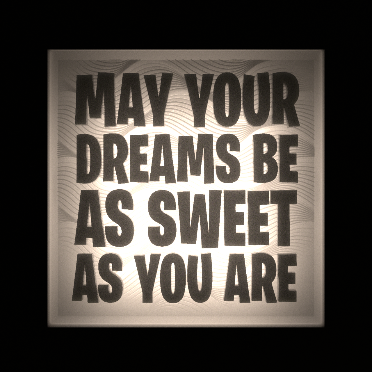 May Your Dreams Be As Sweet As You Are - Interchangeable Plate Only