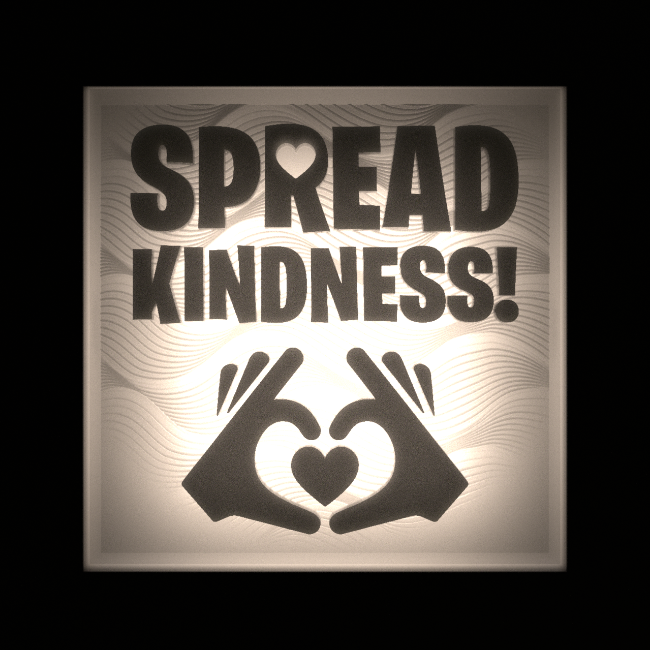 Spread Kindness - Interchangeable Plate Only