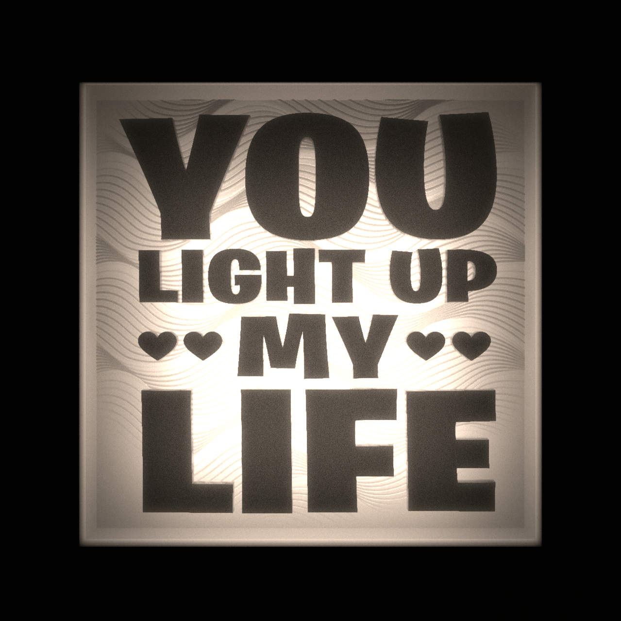 You Light Up My Life - Interchangeable Plate Only