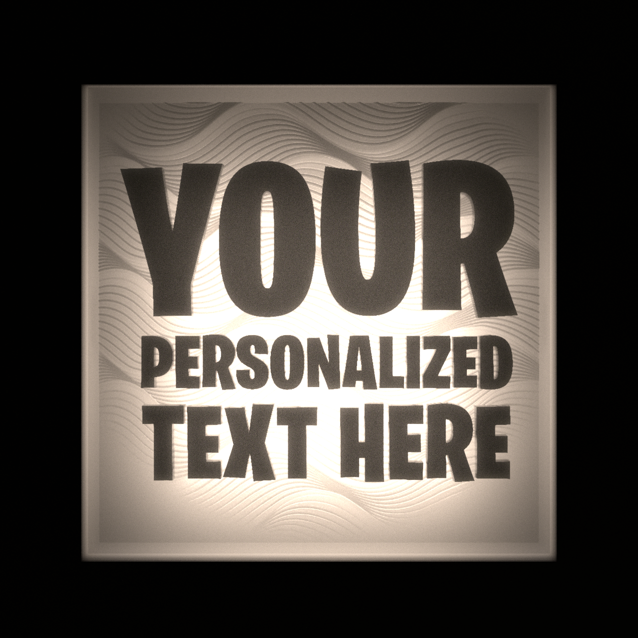 Interchangeable Custom TEXT Plates - FRAME NOT INCLUDED