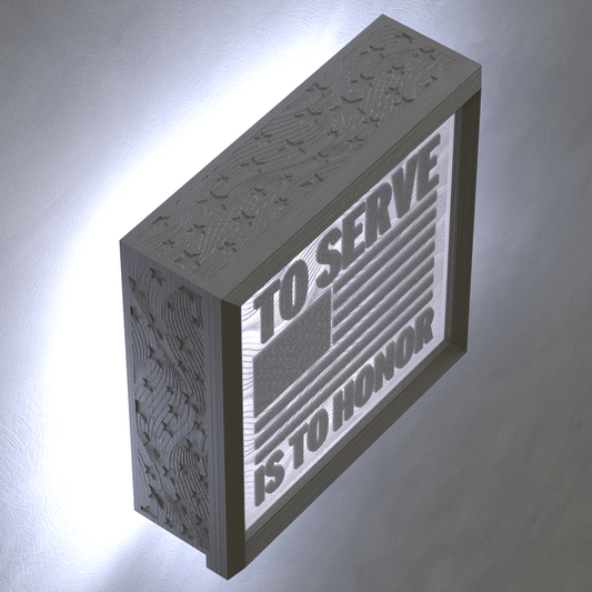 3D Personalized Photo Framed Nightlight - Military Collection