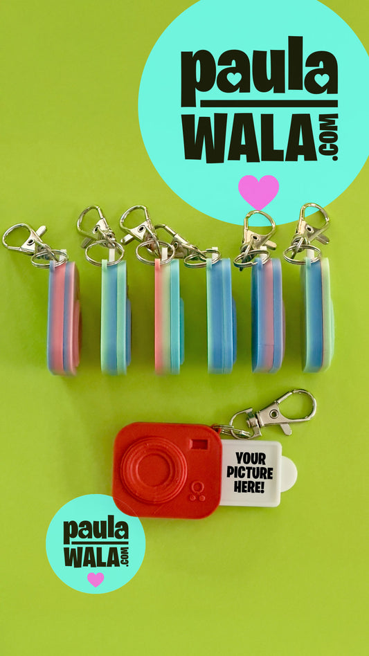 Camera Keychain with personalized photo