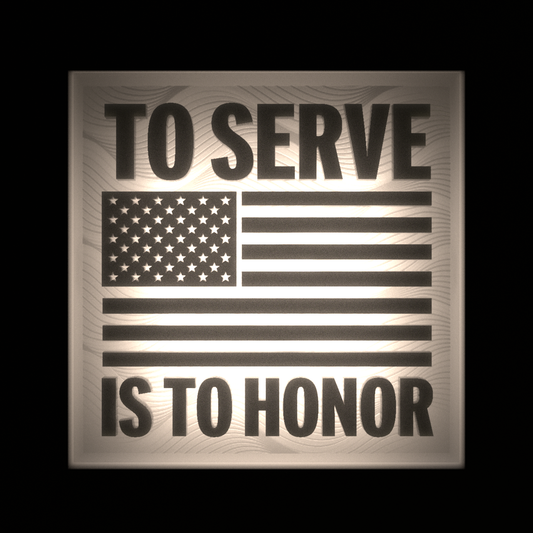TO SERVE IS TO HONOR - Interchangeable Plate Only
