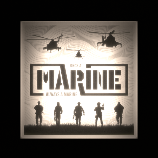 ONCE A MARINE ALWAYS A MARINE - Interchangeable Plate Only