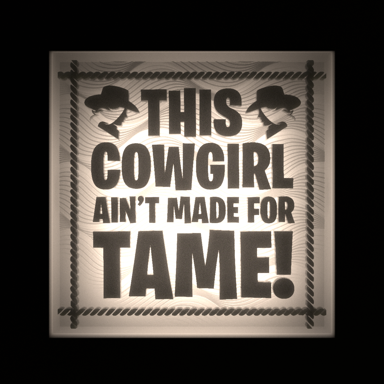 🤠 This Cowgirl Ain’t Made for Tame - Interchangeable Plate Only