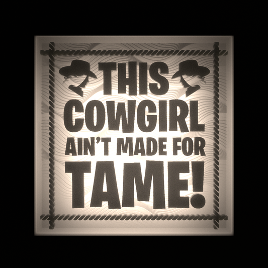 🤠 This Cowgirl Ain’t Made for Tame - Interchangeable Plate Only