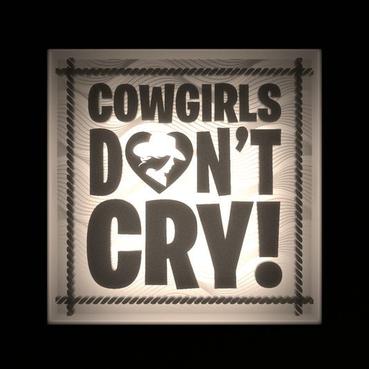 COWGIRLS DON'T CRY - Interchangeable Plate Only