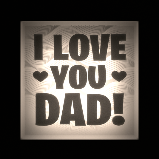 I LOVE YOU DAD - Interchangeable Plate Only