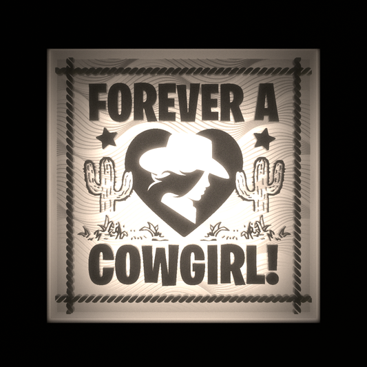 FOREVER A COWGIRL! - Interchangeable Plate Only