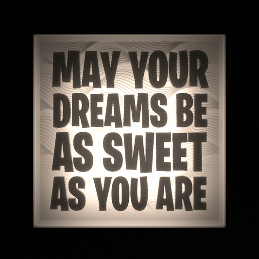 May Your Dreams Be As Sweet As You Are - Interchangeable Plate Only