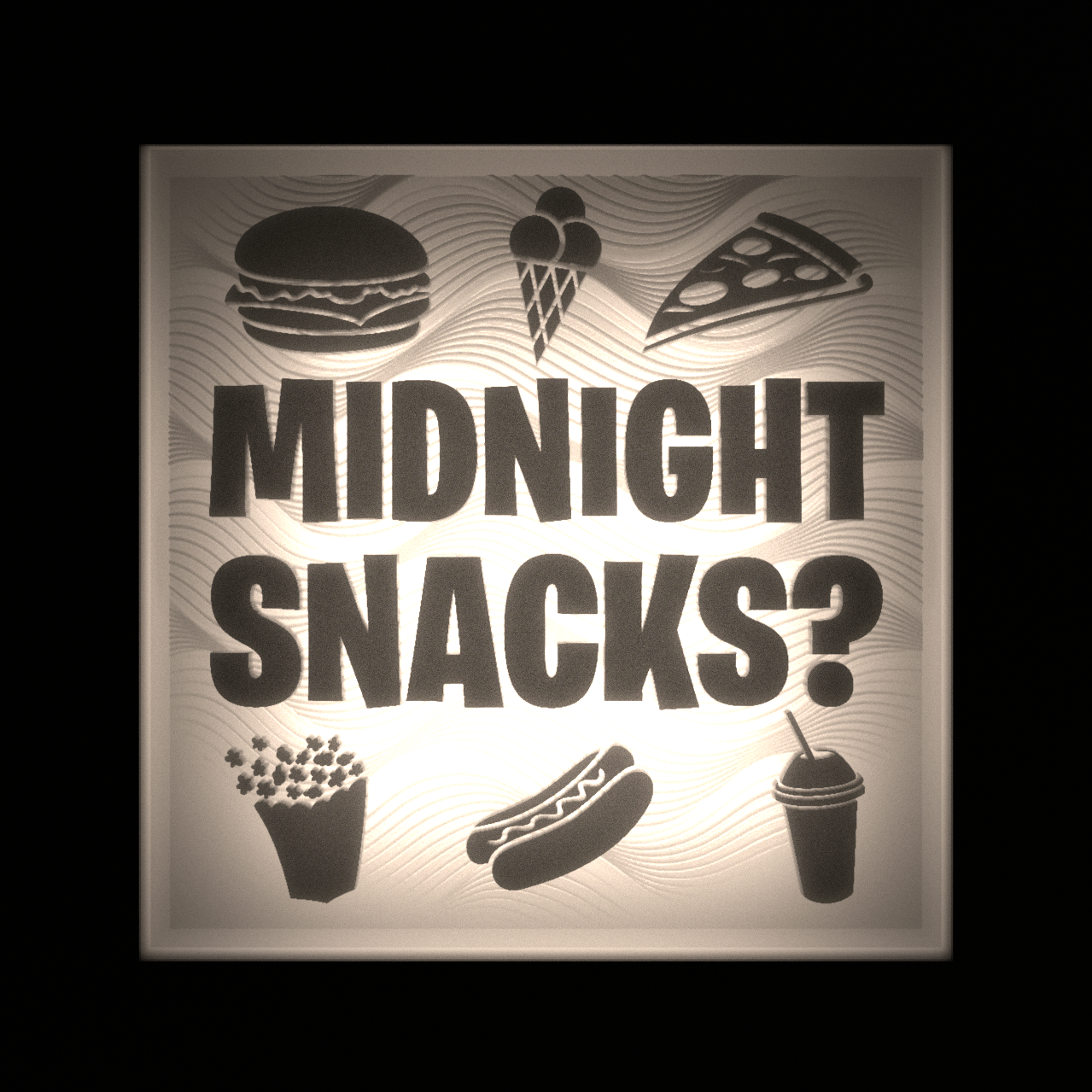 MIDNIGHT SNACKS? - Interchangeable Plate Only