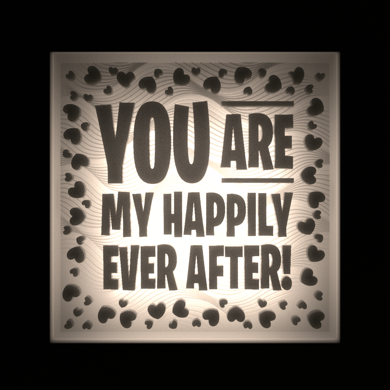 YOU ARE MY HAPPILY EVER AFTER! - Interchangeable Plate Only