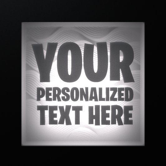 Interchangeable Custom TEXT Plates - Interchangeable Plate Only