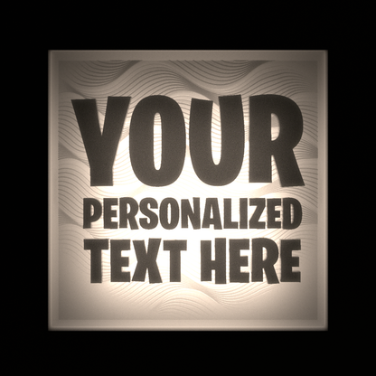 Interchangeable Custom TEXT Plates - FRAME NOT INCLUDED