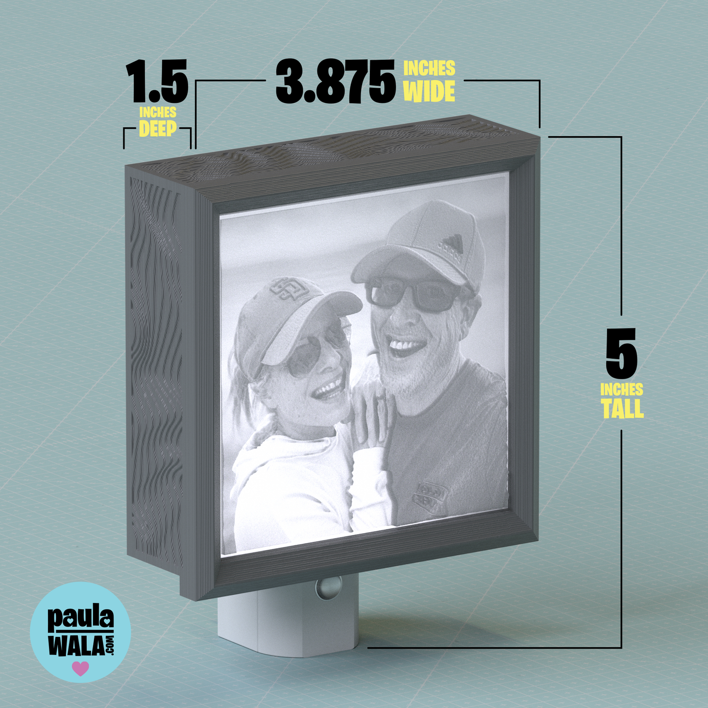 3D Personalized Photo Framed Nightlight - Military Collection